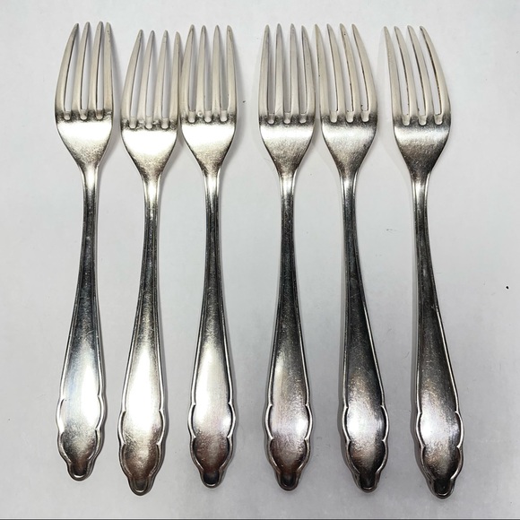 Vintage German Silver Plate Forks Marked Silber 90 - Picture 4 of 6